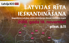 Latvijas rīta ieskandināšana 18. novembrī